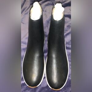 LAUREN RALPH LAUREN Womens Black Goring Rylee Round Toe Leather Chelsea 9 B